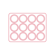 Objects Baking Pans Ikea Vardagen Muffin Pan Tracing Svg Vector, Free Vectors File